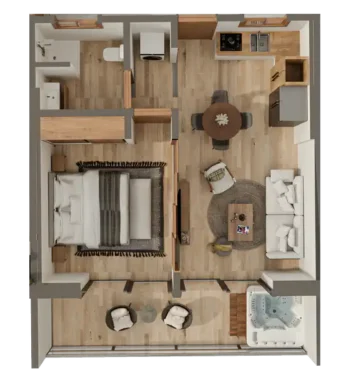 plano de apartamento tipo A